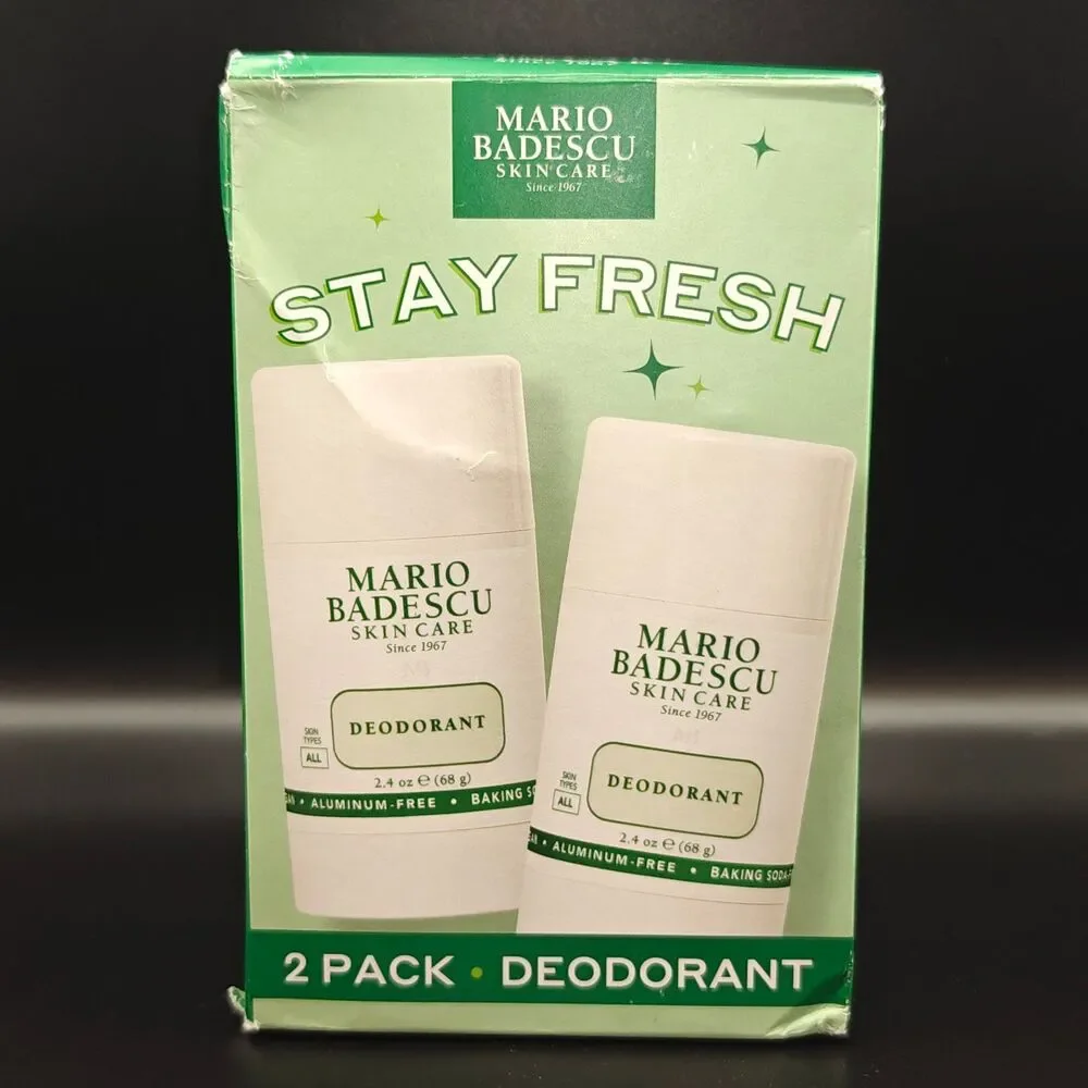 Mario Badescu Deodorant 2 Pack 2.4 oz Each New Authentic